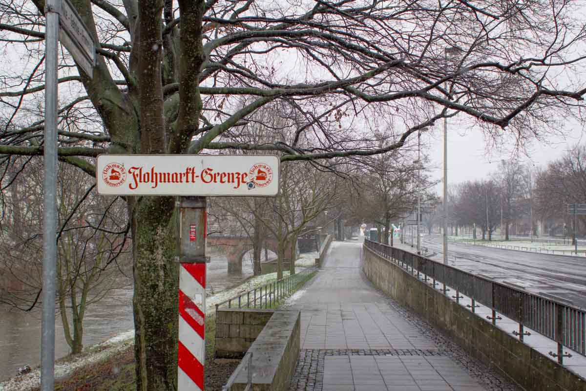 Grenzüberschreitung in Hannover.